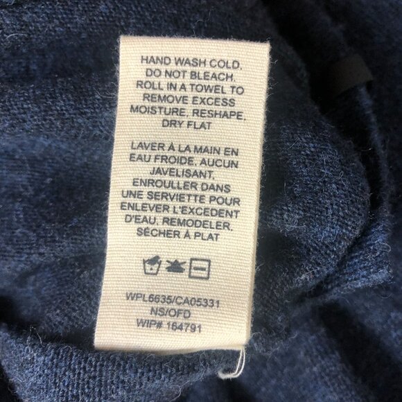 Woolrich Women's Fair Isle Alpaca Wool Blend Sweater Sz Medium Mock Neck Blue - Picture 10 of 10